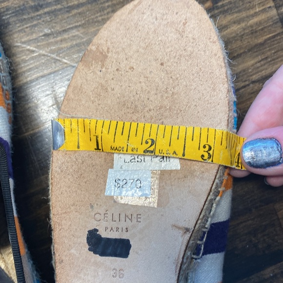 Celine Canvas Striped Espadrilles - Picture 12 of 12